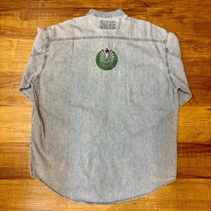ナスングワム【Nasngwam】Indian motif Denim Shirt　Lサイズ