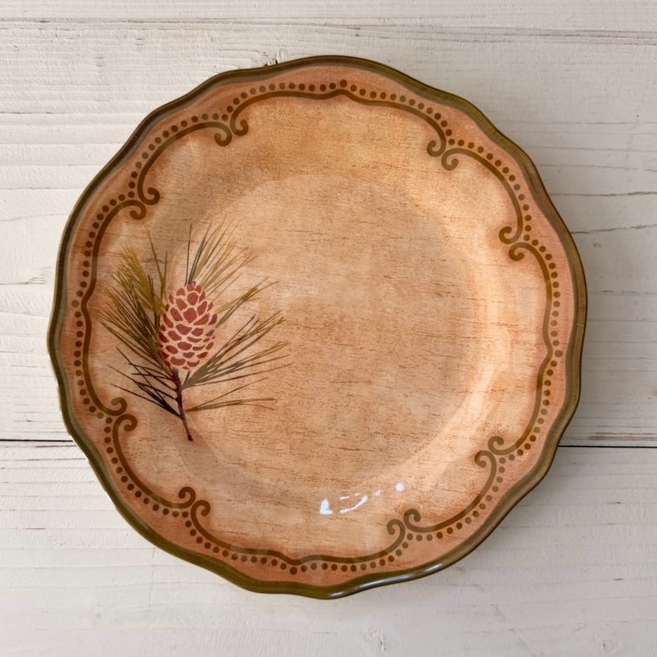 ウッドランド メラミン皿 Mサイズ 直径22cm