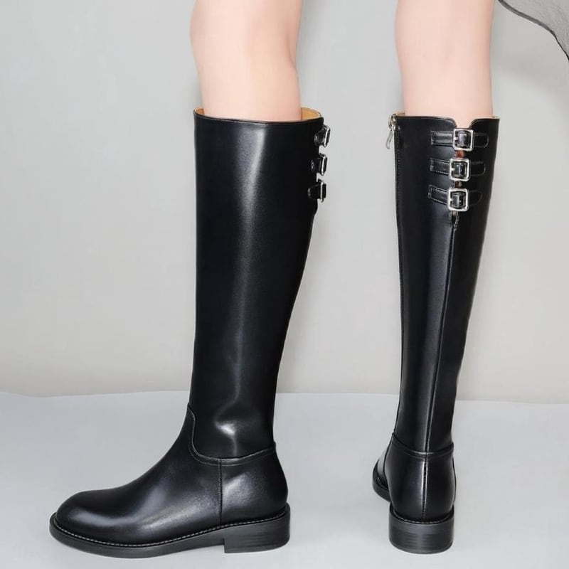 Back belt long boots 2 colors V2639