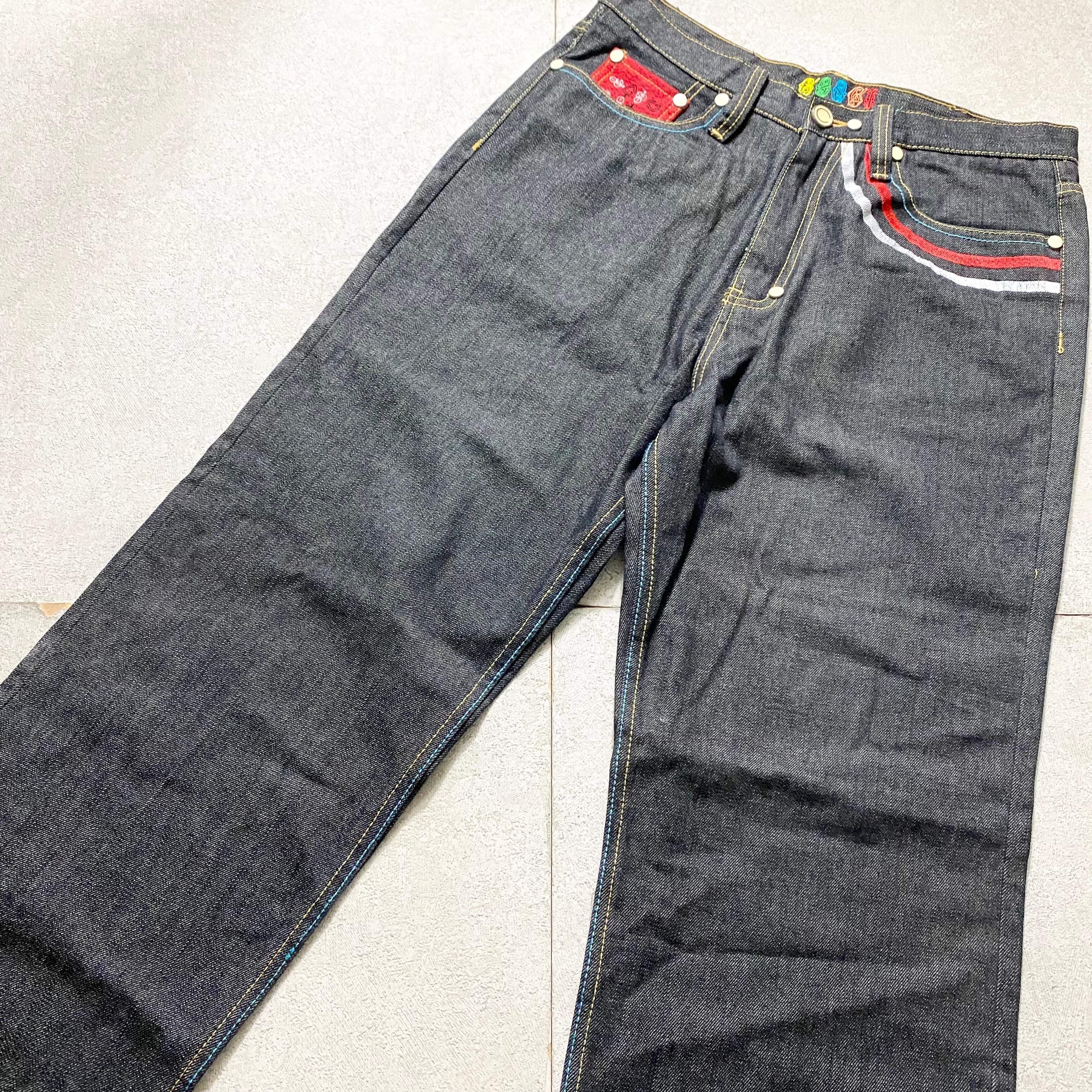 vintage COOGI embroidery denim pants | NOIR ONLINE