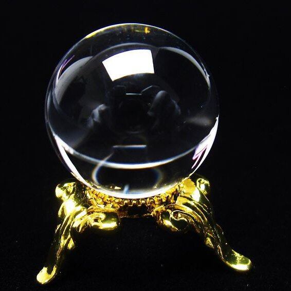 水晶 丸玉 ブラジル産 20mm 一点物 141-6385