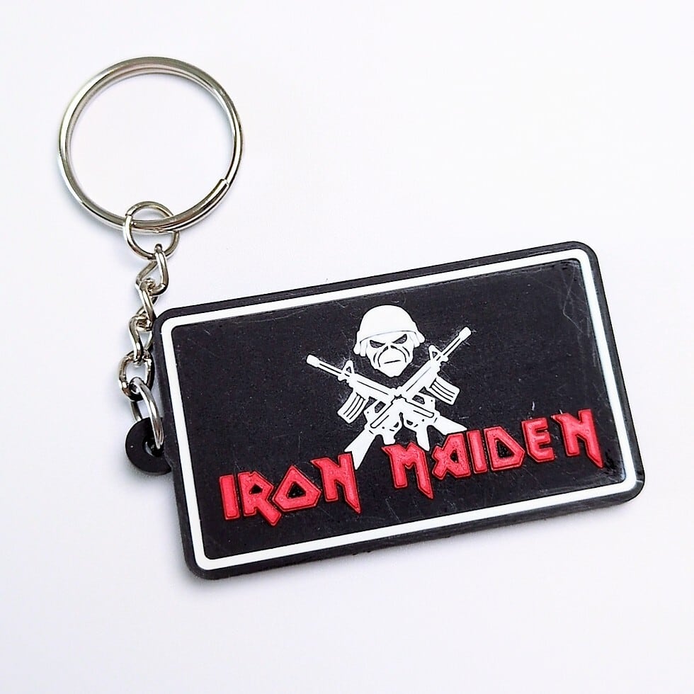 送料無料！ ★ラバーキーホルダー★【アイアンメイデン（ IRON MAIDEN）】 〚アメリカン雑貨 アメトイ〛