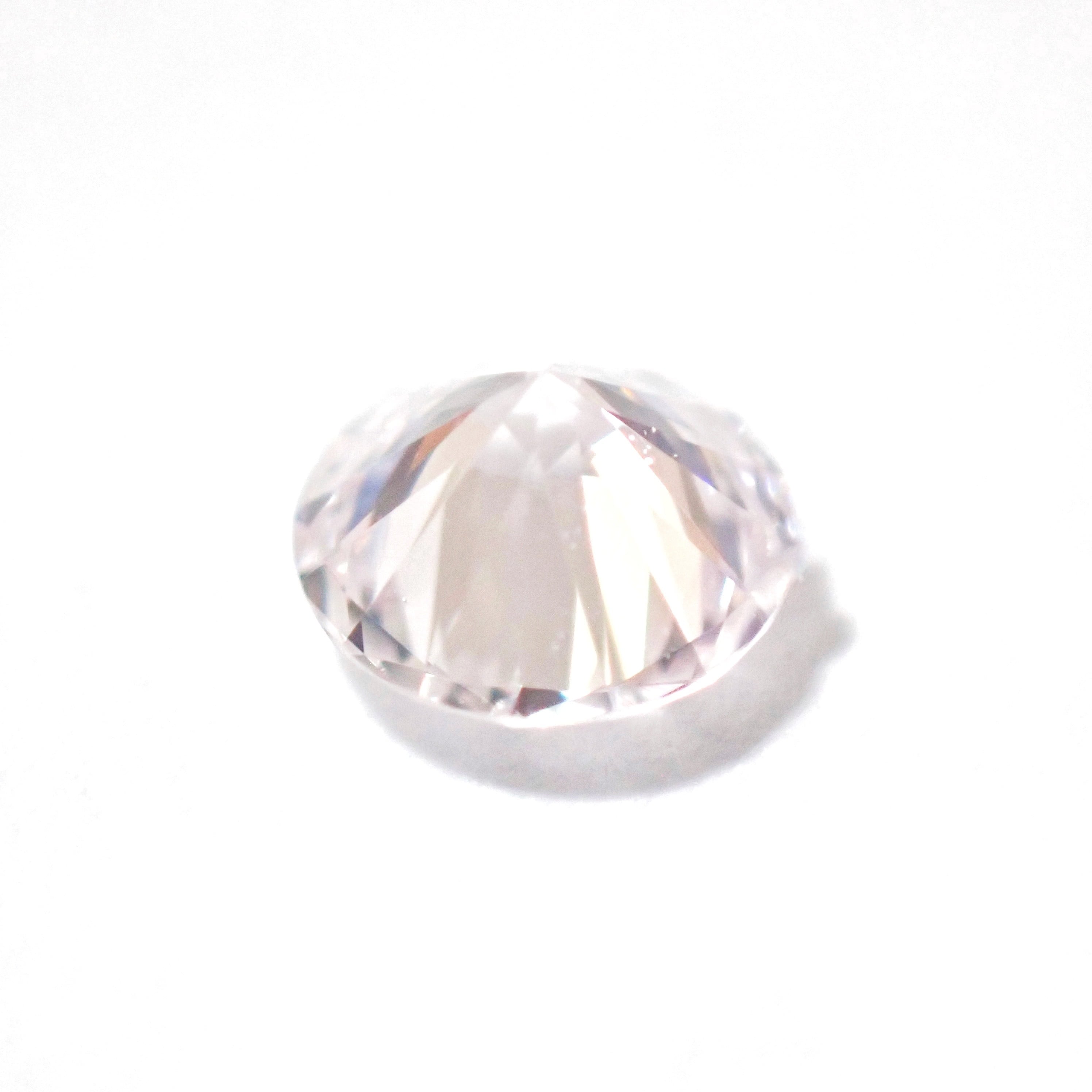 【希少】 Faint Pink 0.20ct Round 3.7mm ダイヤ ダイヤモンド ルース 裸石 天然 AGTソーティング付き ピンクダイヤ