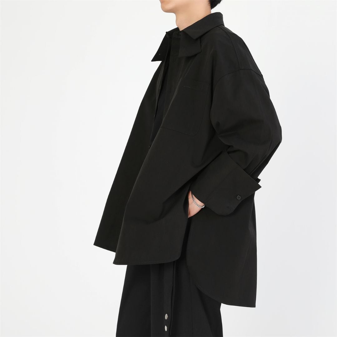 Double collar retro shirt