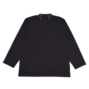 【BALENCIAGA】Pierced L/S T-Shirt(WASHED BLACK)