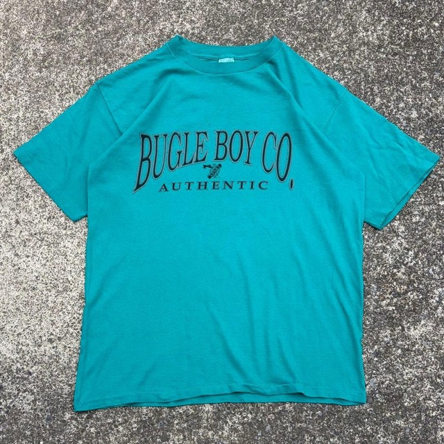 【Lサイズ】USA製 90's BUGLE BOY CO. シングルステッチ オーバーサイズ 古着 Tシャツ
