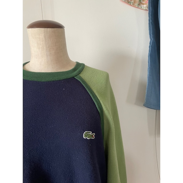 LACOSTE raglan sleeve sweat