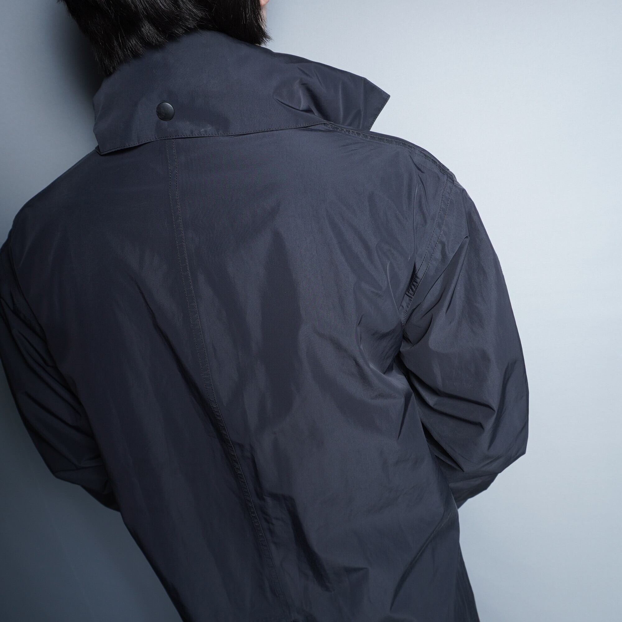 JIL SANDER】ジルサンダー 撥水コート ネイビー | ブランド古着 JIL SANDER】ジルサンダー 撥水コート ネイビー | ブランド古着