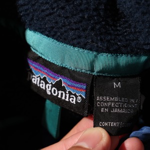 美品 M 93年 ネイビー 旧肉厚個体 Synchilla Snap-T Patagonia シンチラ スナップT パタゴニア