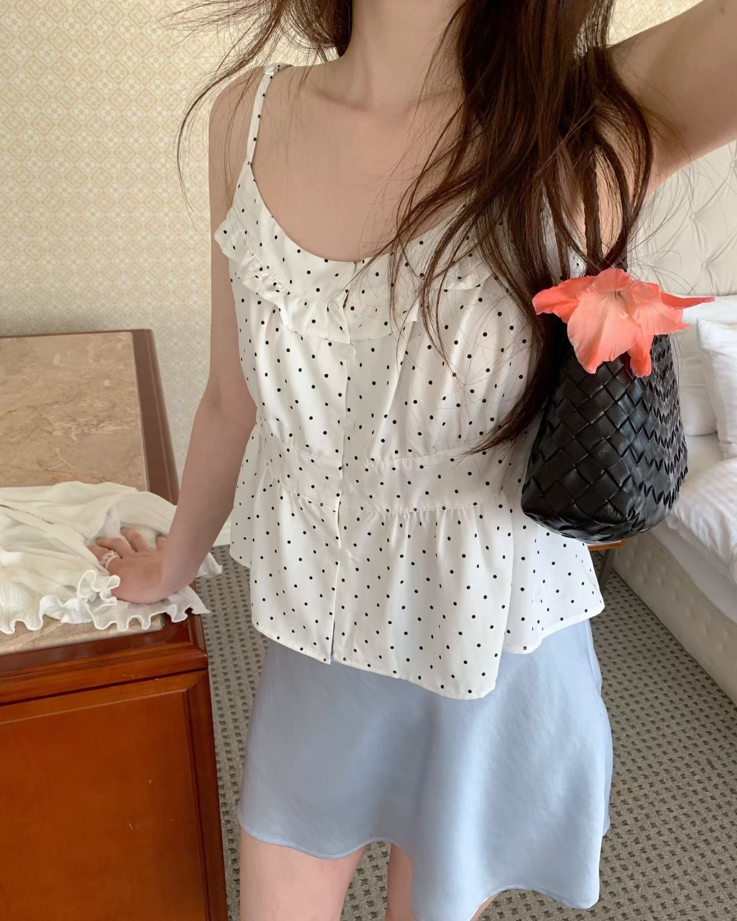 (予約)ezediary / Chewing Dot Sleeveless / 2color