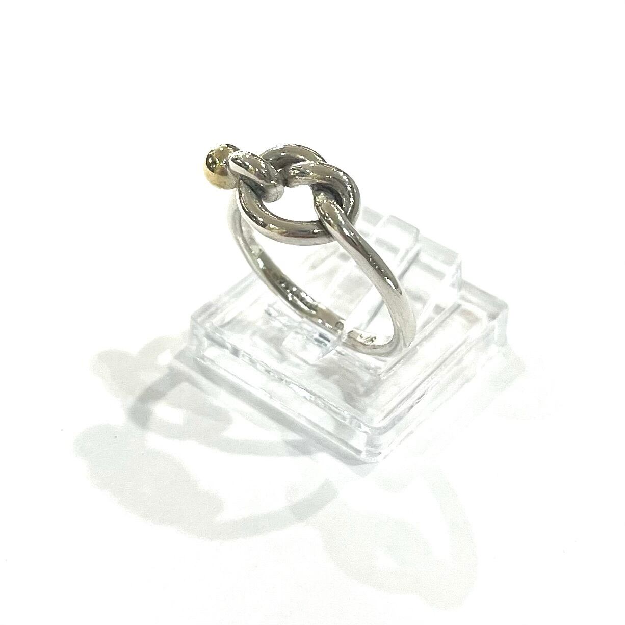 TIFFANY&CO】【12-13号】2399 コンビ 結コンビツイストノットリング