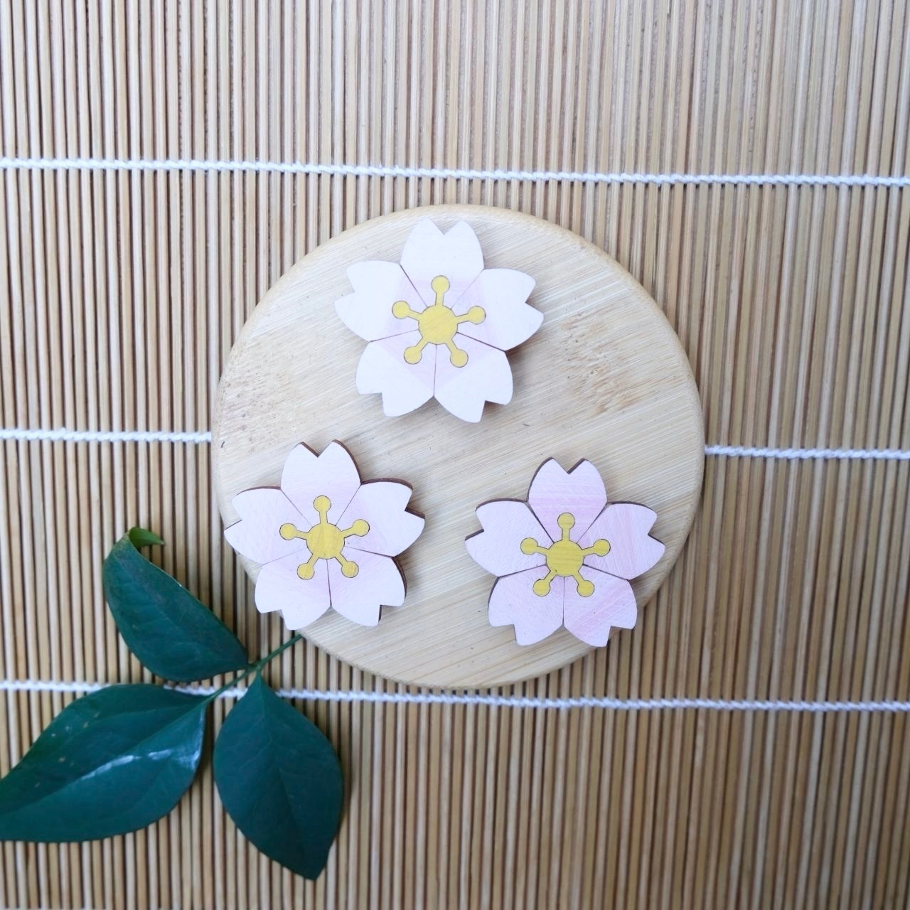 【インテリアART】すだれアートパネル 桜 カラー マグネット