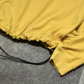 custom draw cord half zip long sleeve tee