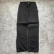 メキシコ製 ブラック ダブルニー Carhartt B01-M 34×36