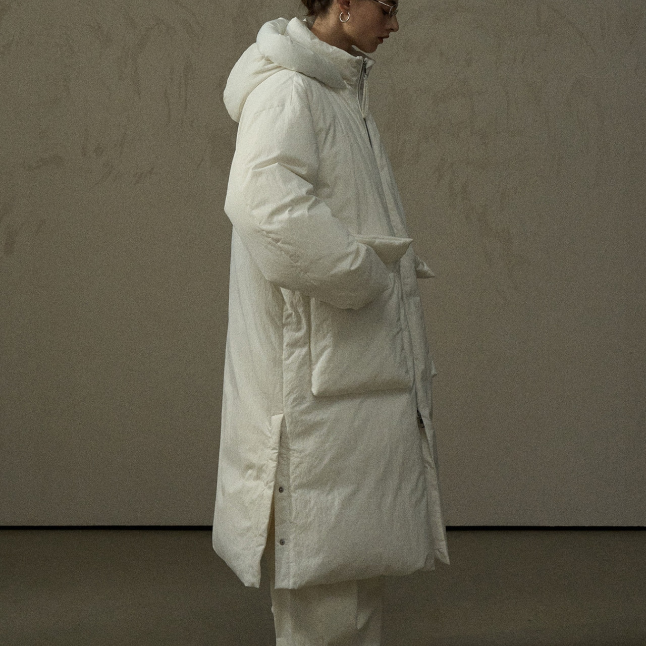 Hooded Oversized Long Coat T4052