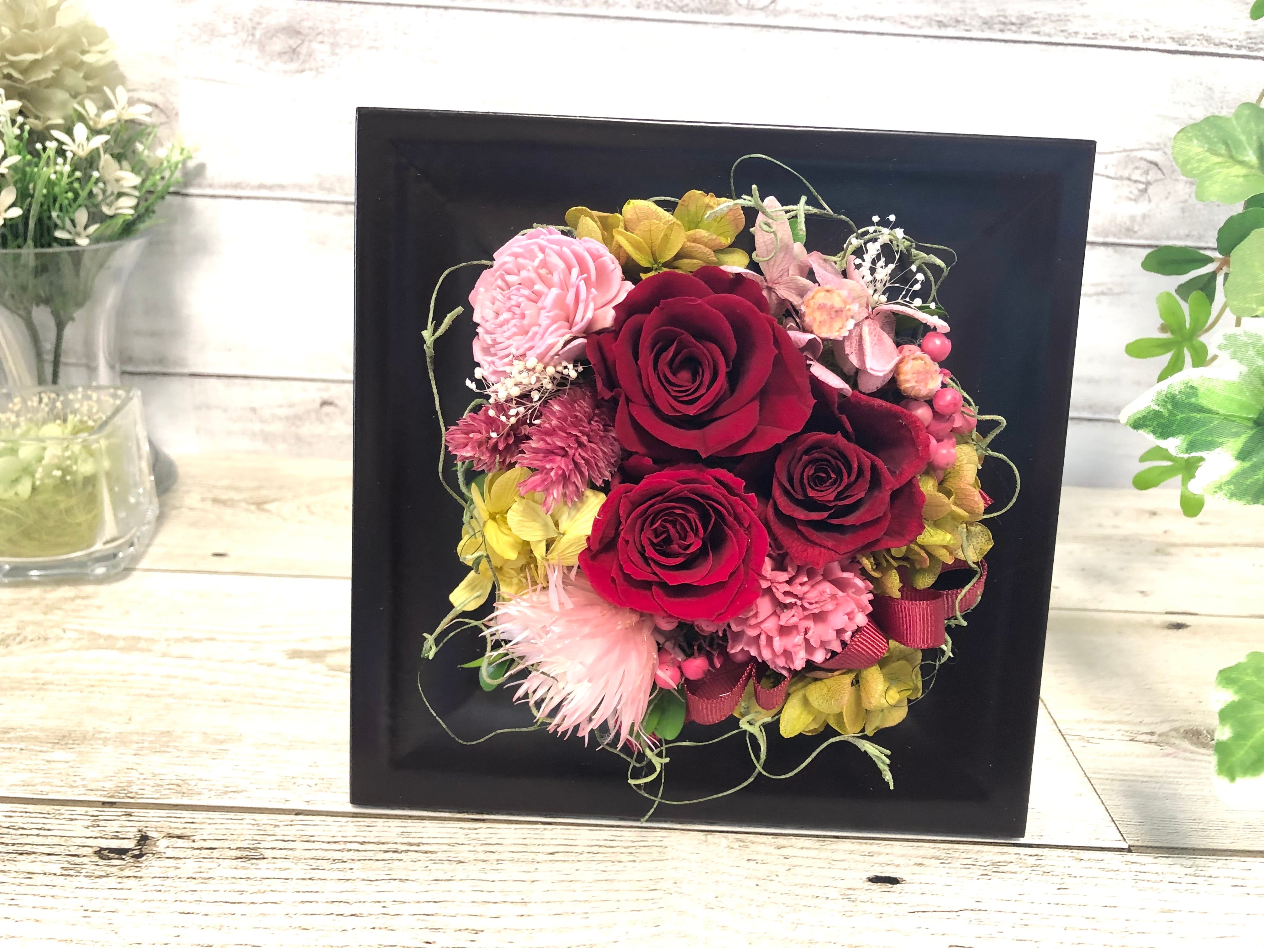 アートフラワー❁秋の花のアレンジメント❁染花布花❁希少価値