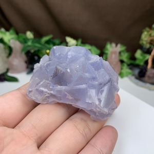 25.幻想的な色合い☆ヤオガンシャン産・ブルーフローライト原石