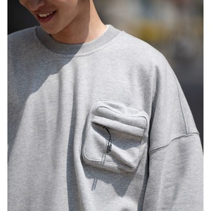 【BELLKEN】Pocket crew neck sweatshirt（ポケットクルーネックスウェットシャツ）