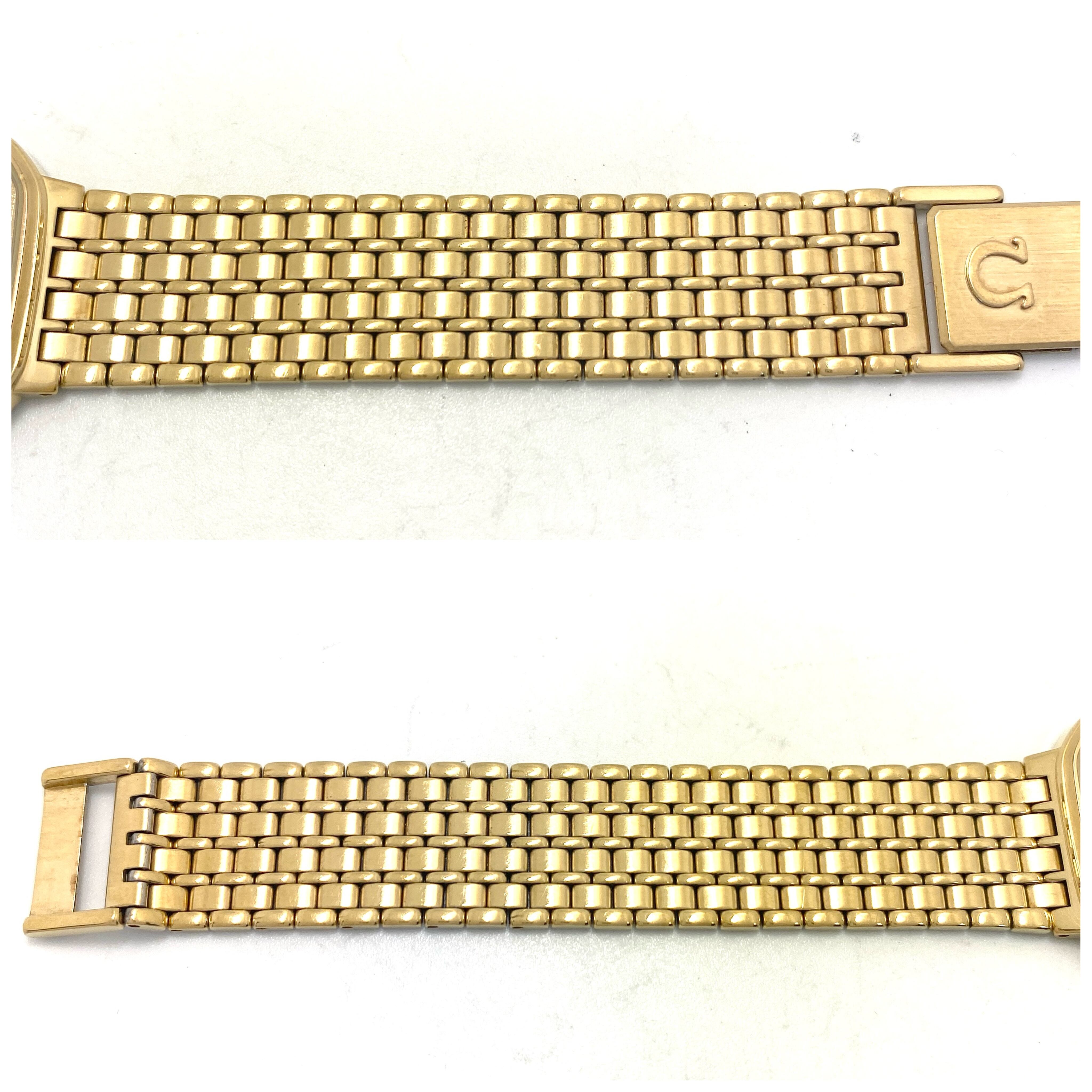 腕時計 メンズ オメガ OMEGA デビル 1417 クォーツ イエローゴールド