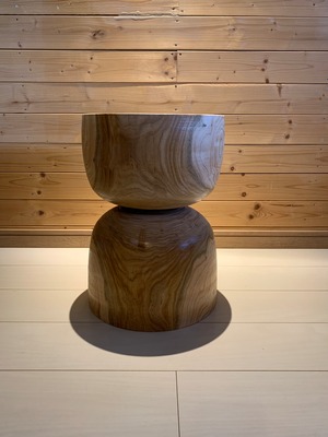 【現品限り】B-dash Wood Stool 木製 チェア スツール / ログスツール サクラ