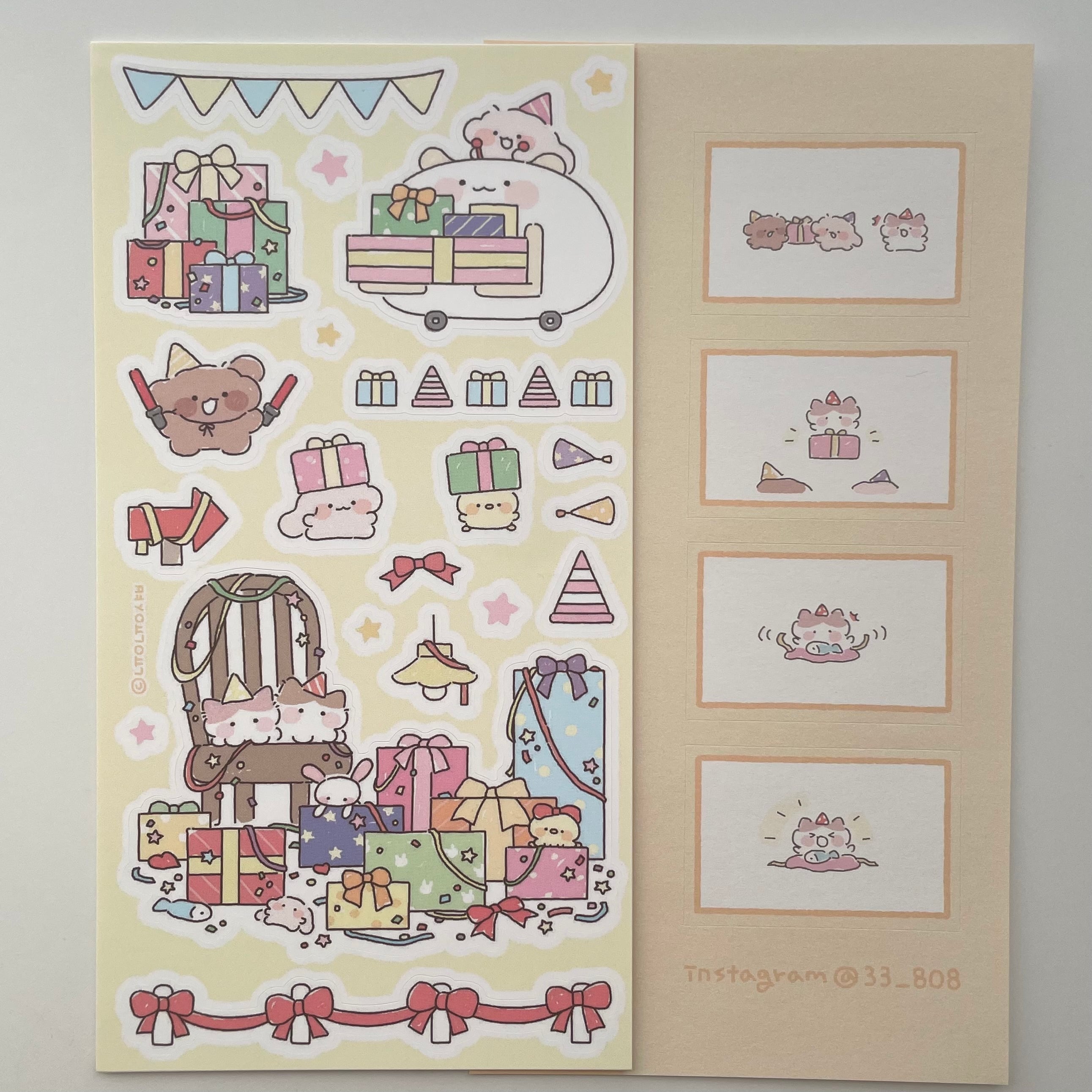 nyung nyung shop 〔sticker-プレゼントの準備- 〕