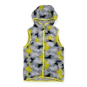 ROSASEN ロサーセン リバーシブル 中綿 ジップベスト フード付き サイズ M /総柄/地図柄 迷彩 カモフラ/ゴルフ