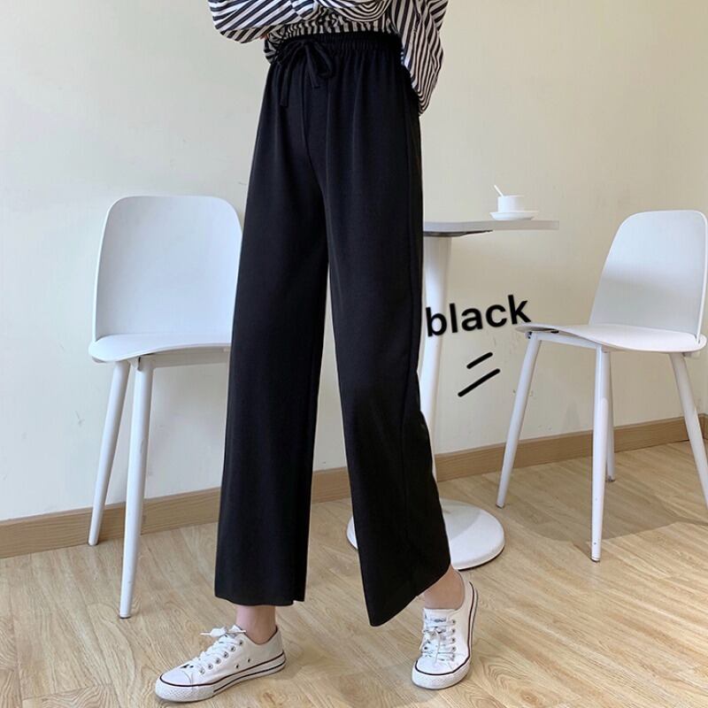 ソルトレディースパンツ2020夏新作スリムハイウエストドレープワイドレッグパンツルーズワイルドストレートカジュアルパンツ 1号婦人22417260367