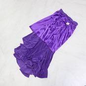【美品 社交ダンス衣装】スカート レッスンウェア 練習着 leirena レイリーナ 紫 パープル 無地 シンプル かわいい 可愛い