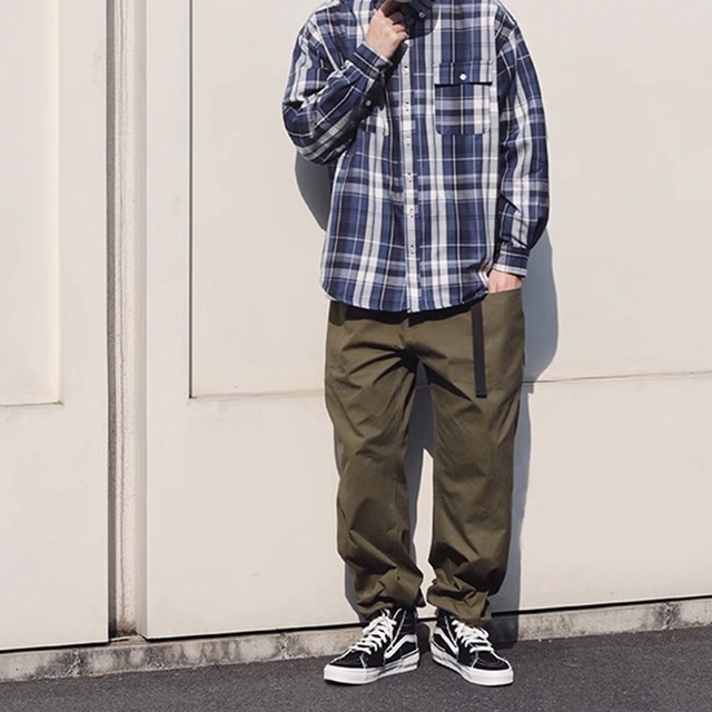 ★CUSTOM WOVEN PLAID POCKET SHIRT A0785