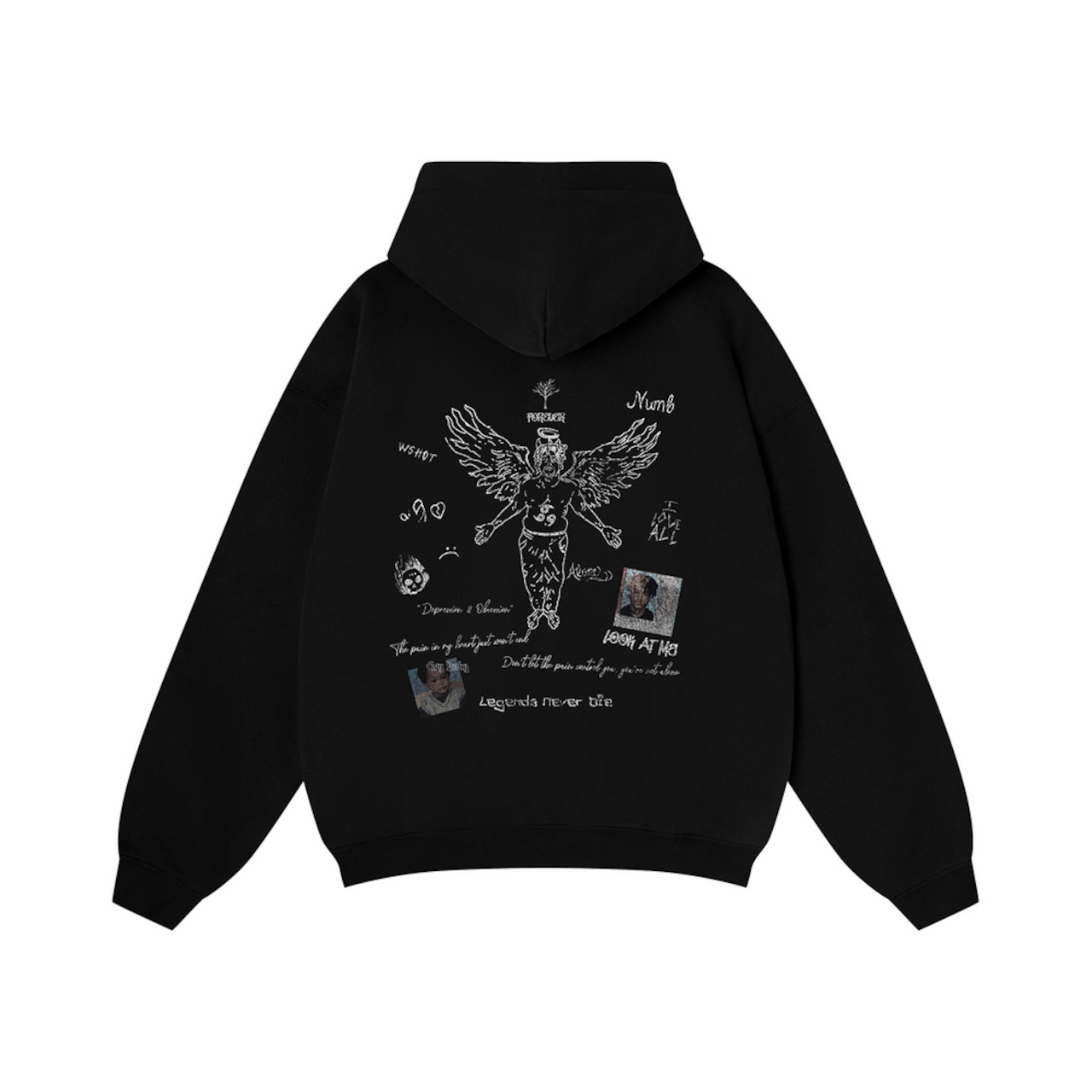 WSHOT Original XXX Graffiti Zip Hoodie WS146