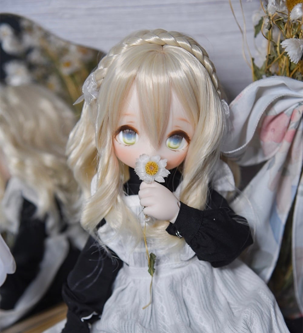 BJDドール用ウィッグ MDD kumako DDサイズ通用 全3色 8-9インチ 球体