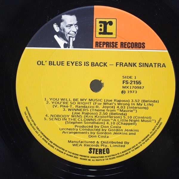 Frank Sinatra / Ol' Blue Eyes Is Back [FS 2155] - 画像4