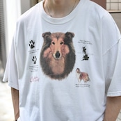 collie print tee