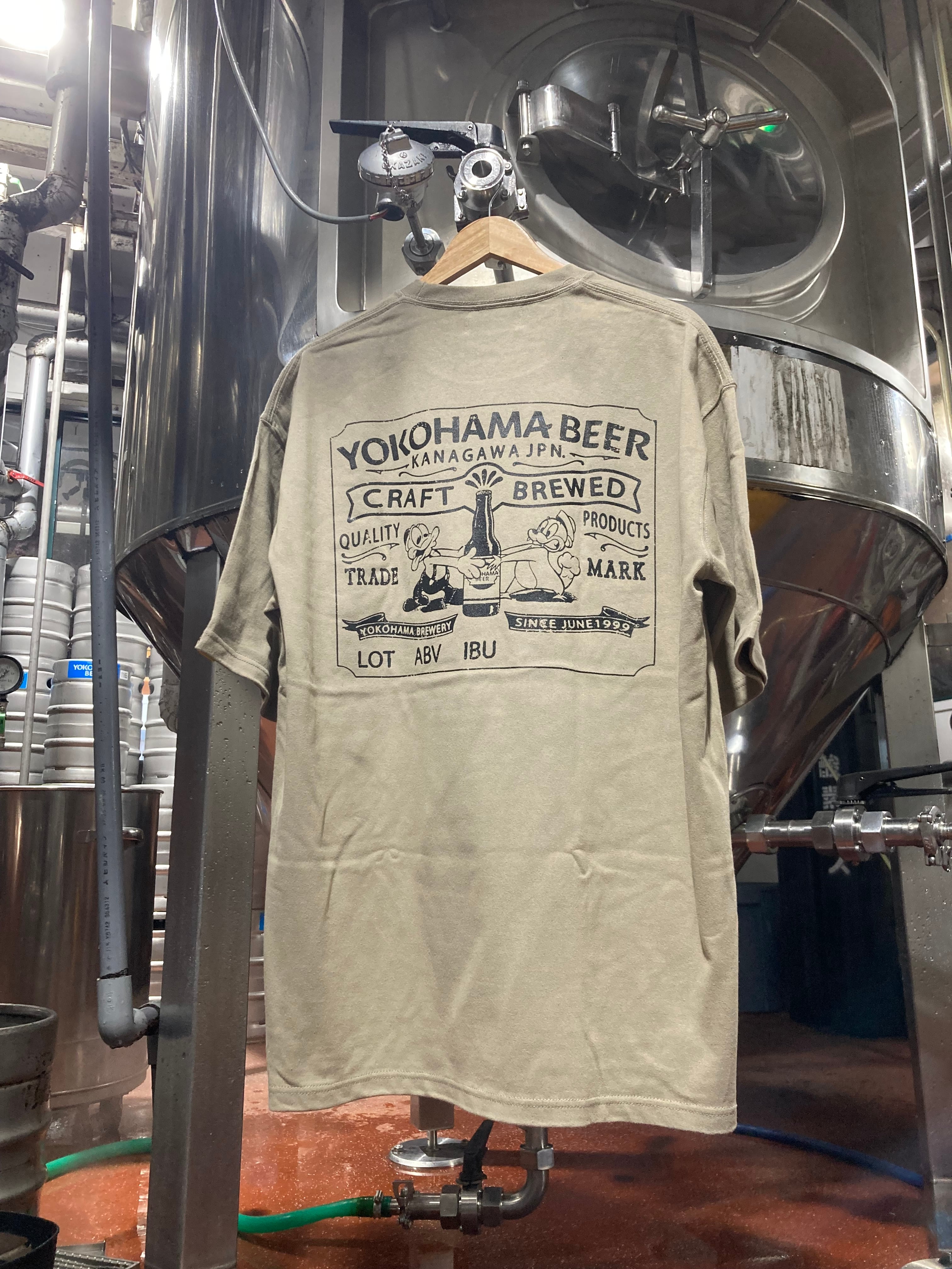 Ybeeeラベル マグナムTeeシャツ【 アシッドカーキ】