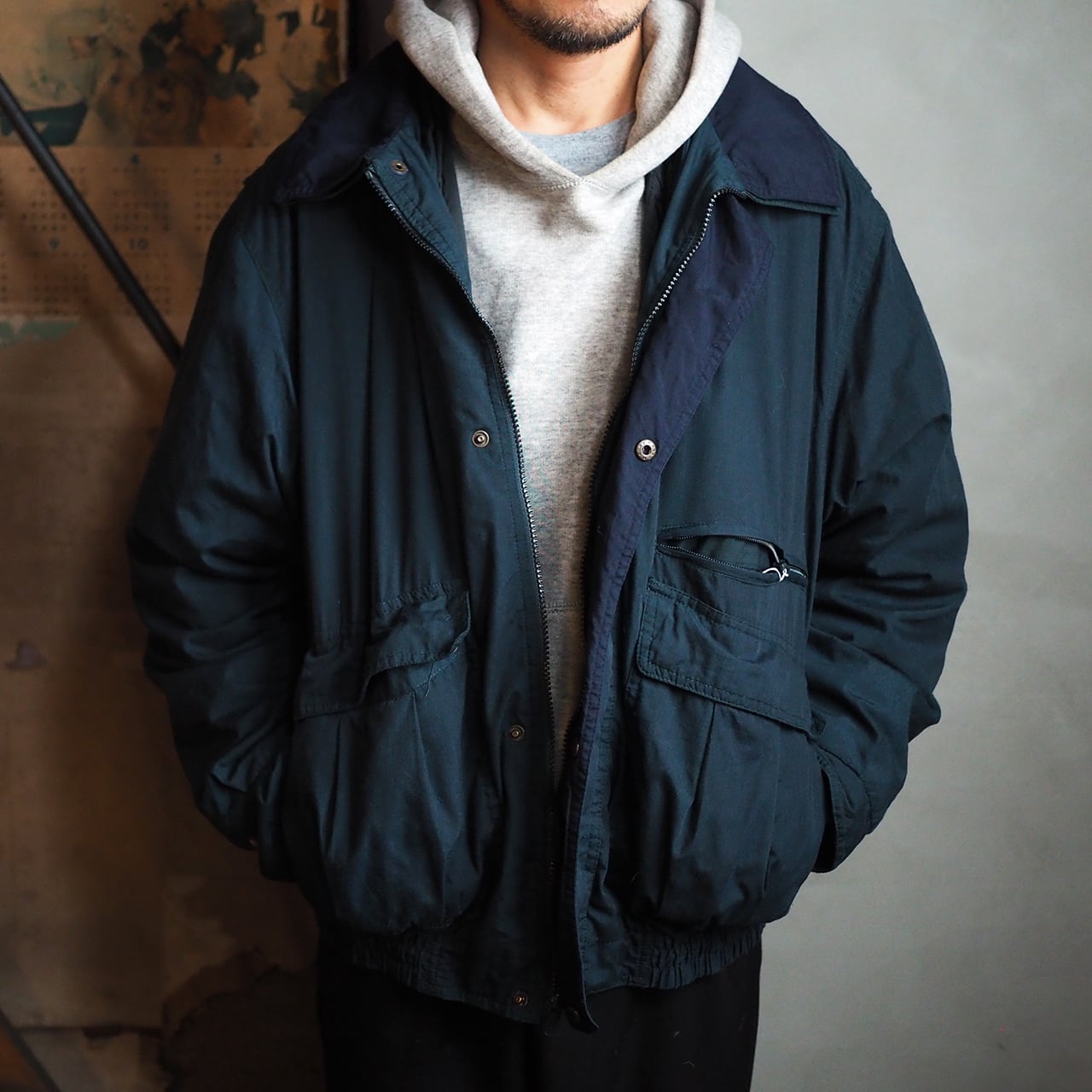 おみつのおつくろい レイヤードカラーブルゾンwithデタッチャブルライニング