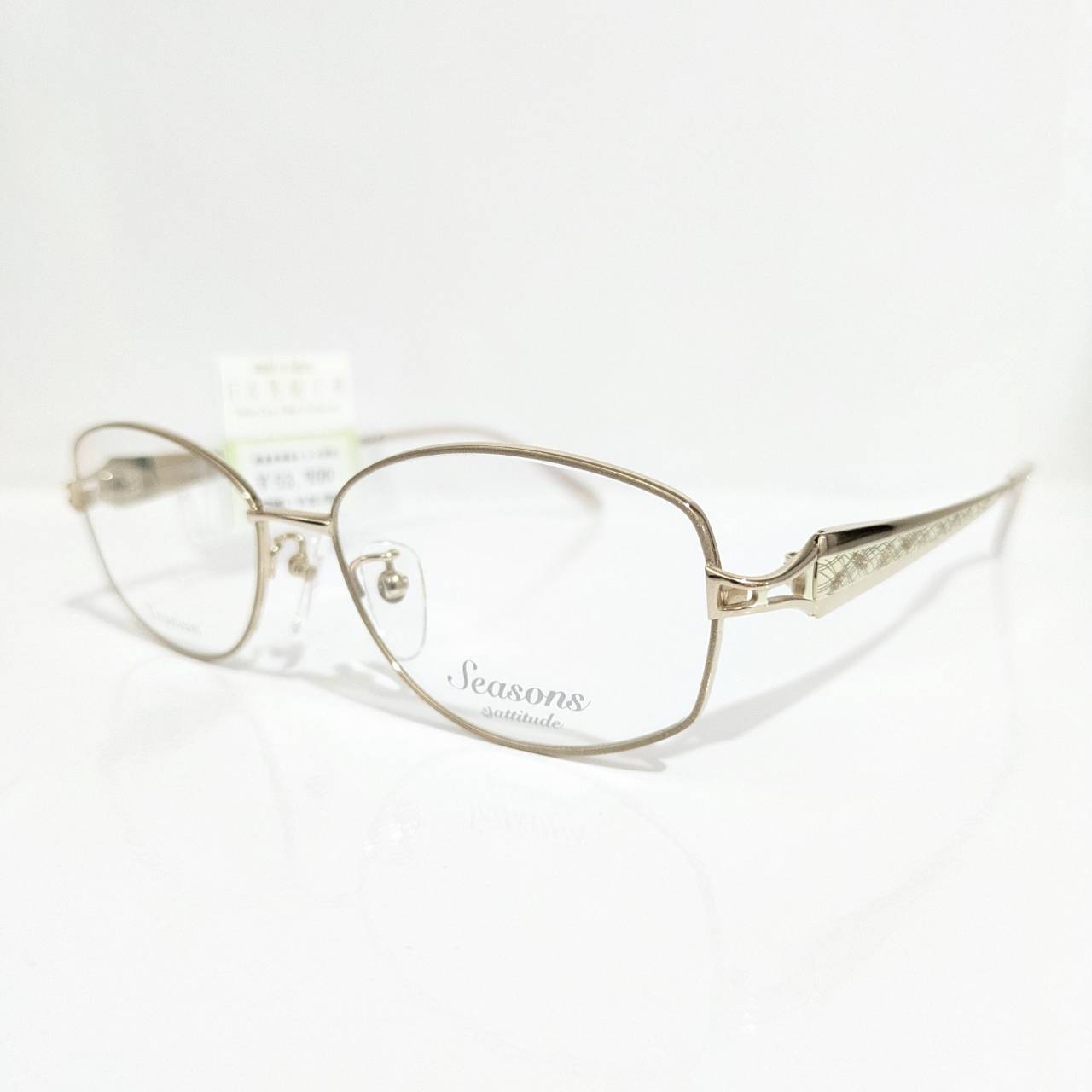 【Seasons】オーバルメタルフレーム ゴールド