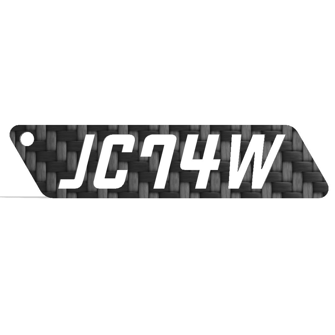 ドライカーボン 型式 キーホルダー JC74W スズキ ジムニーノマド