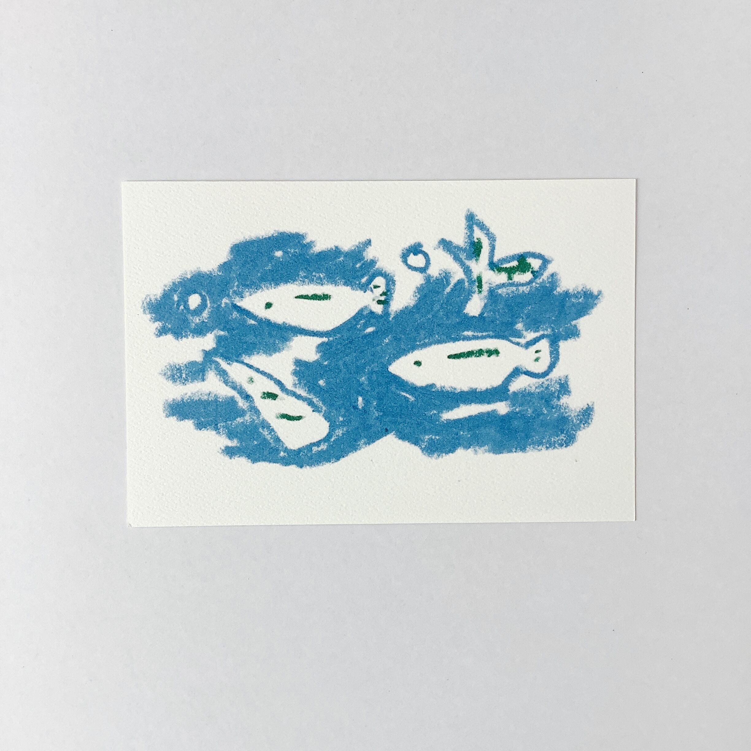 ポストカード きつね(三すくみ) | ハルカゼ舎