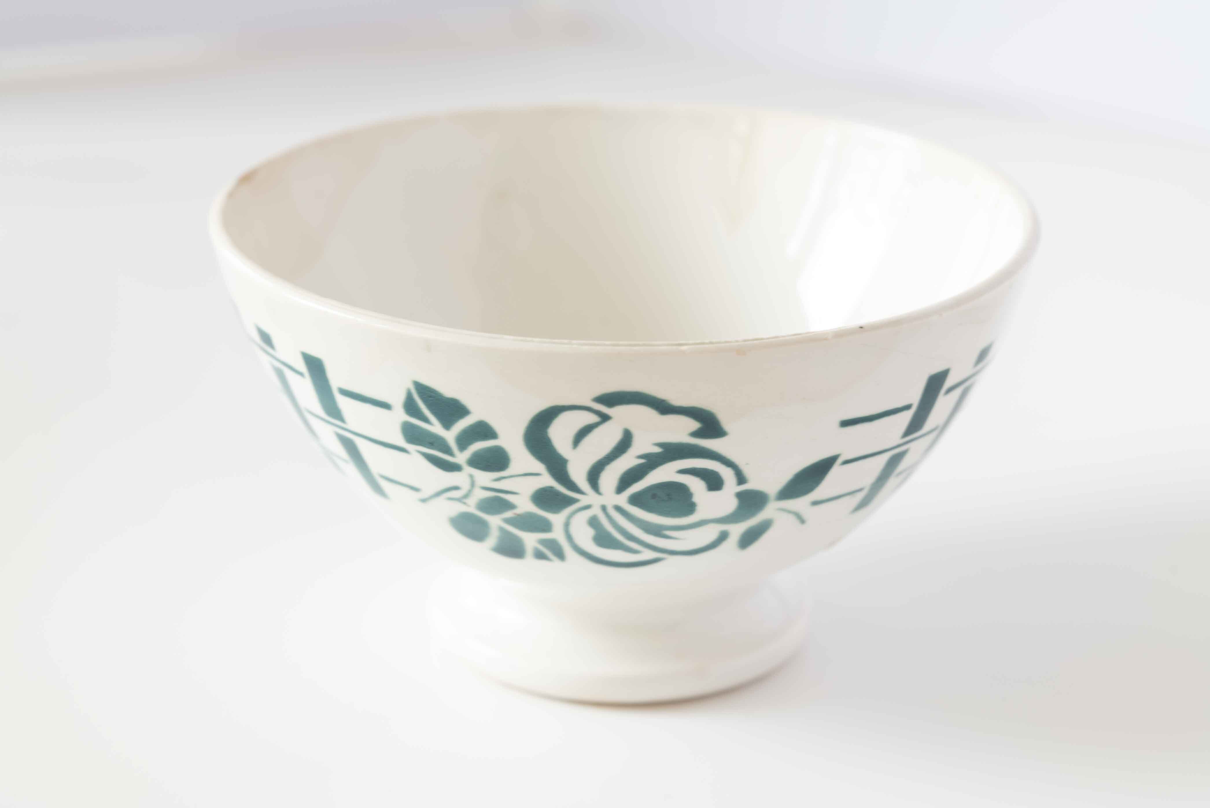 フランス DIGOIN(ディゴアン)社製 グリーンの薔薇柄