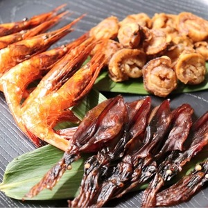 かんずり干し エビ・ホタテ・ホタルイカ セット おつまみ 珍味 新潟 小針水産