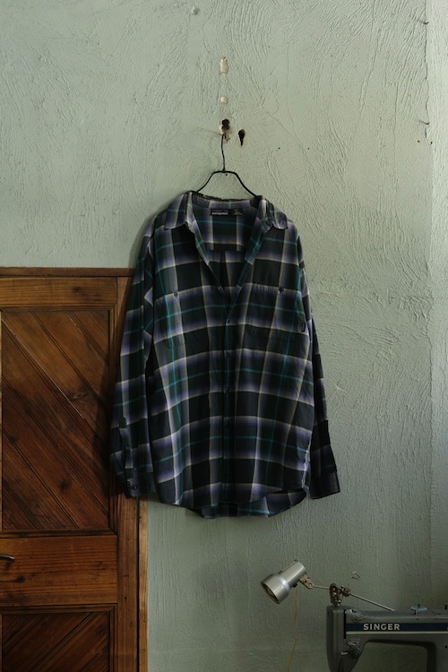 Utah/"patagonia" cotton long-sleeve check shirt