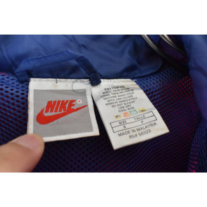 s Nike アノラック ナイロンジャケット 激レア 刺繍ロゴ ハーフ