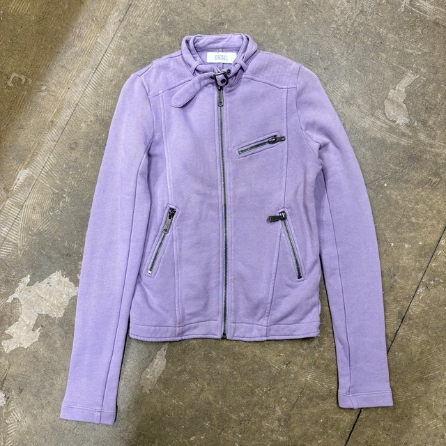 古着 DIESEL スウェット バイカー ジャケット