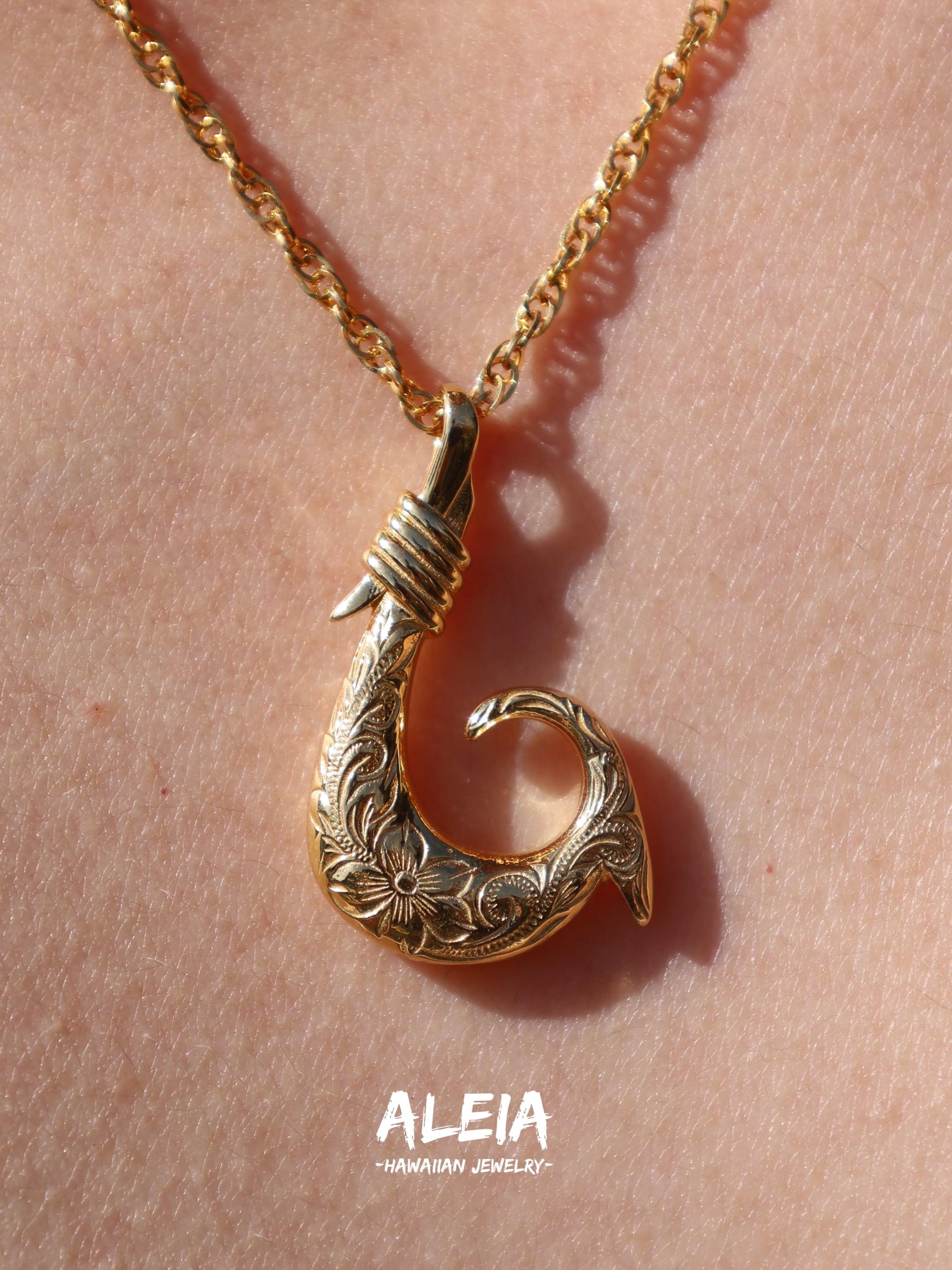 Fish Hook Necklace [316L] ハワイアンジュエリー | ALEIA【Hawaiian
