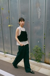Thick Velvet Loop Monster Cami Hand Knit