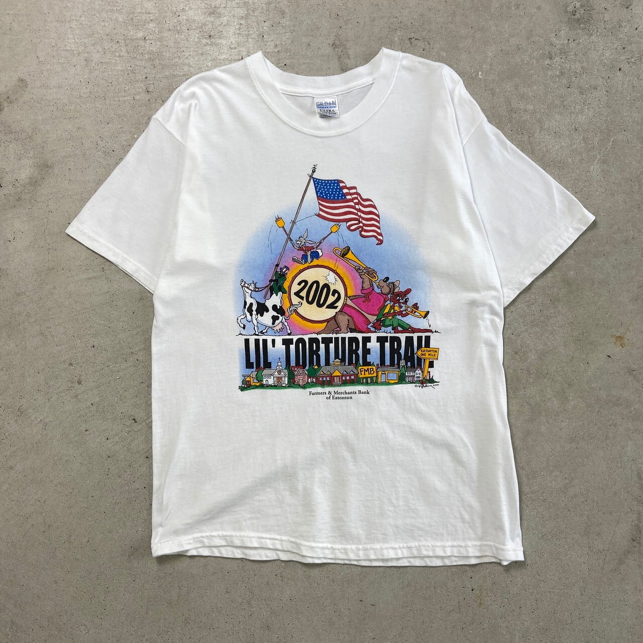 00年代 LIL' TORTUBE TRAIL プリントTシャツ メンズL 古着 00s Y2K