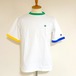 Ringer Short Sleeve T-shirts　White × Green