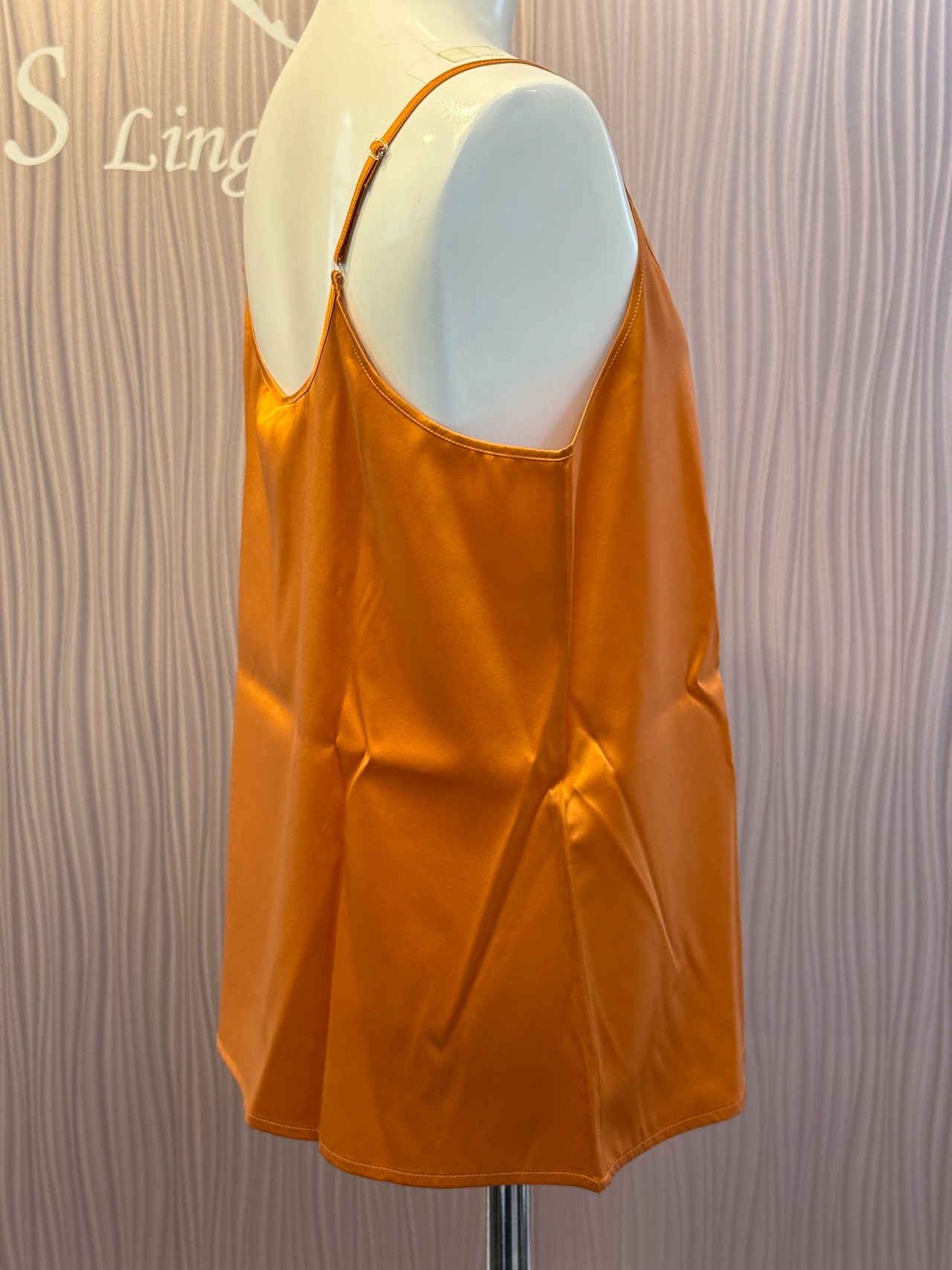 ストレッチシルクキャミソール　タンジェリン　３サイズ