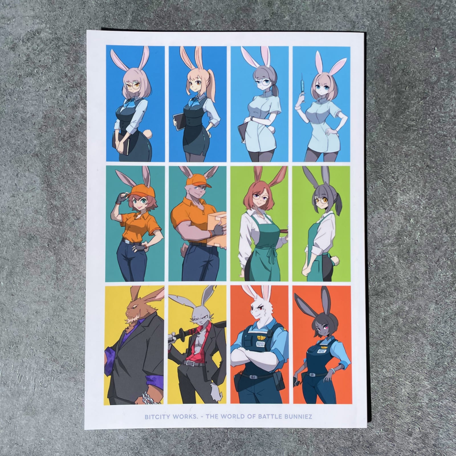 Art book 働くウサギ図鑑 BITCITY WORKS. | BATTLE BUNNIEZ - バトバニ