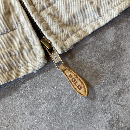 90s Ralph Lauren ワンポイント刺繍 スイングトップ 無地 ポルトガル製 L jacket 詳細写真7